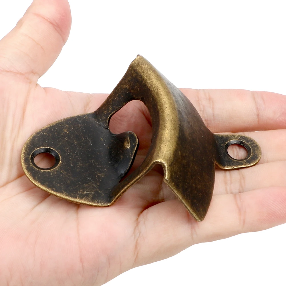 

Vintage Style Wall Hanging Bottle Cap Opener Beer Bronze Silver Bottle Can Opener Kitchen Bar Tools