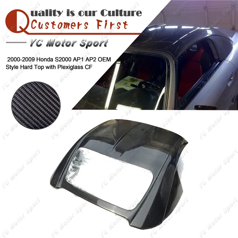baratas Acessórios Do Carro De Fibra De Carbono Estilo Oem Duro Apto Para 2000-2009 S2000 Ap1 Ap2 Estilo Oem Hardtop Com Plexiglass