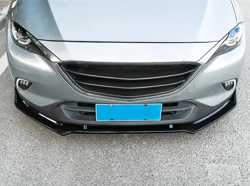 3 шт./компл. ABS/углеродного волокна автомобиля Передние Губы разветвители бампер