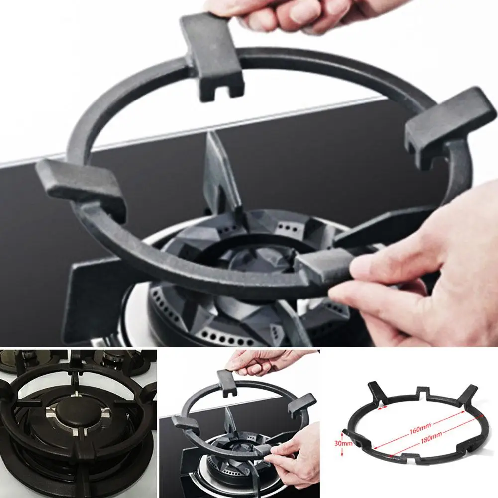 Home Universal Durable Cast Iron Wok Pan Support Rack Stand for Burner Gas Hob Cooker Kitchen Tools Accessories Gadget Sets | Дом и сад