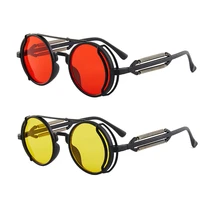 vintage punk style sunglasses men retro round alloy frame women sunglasses multicolor hip hop eyewear fashion cycling sunglasses