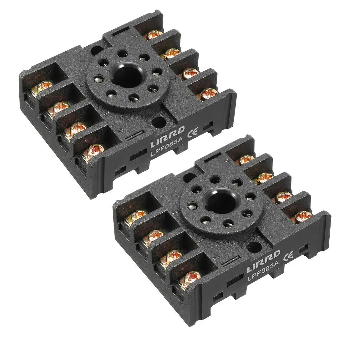 

2 предмета в комплекте, AC 380V/с источником питания от постоянного тока, 6 в 10A 8P Винтовые клеммы Мощность основание релейного разъема Держатель