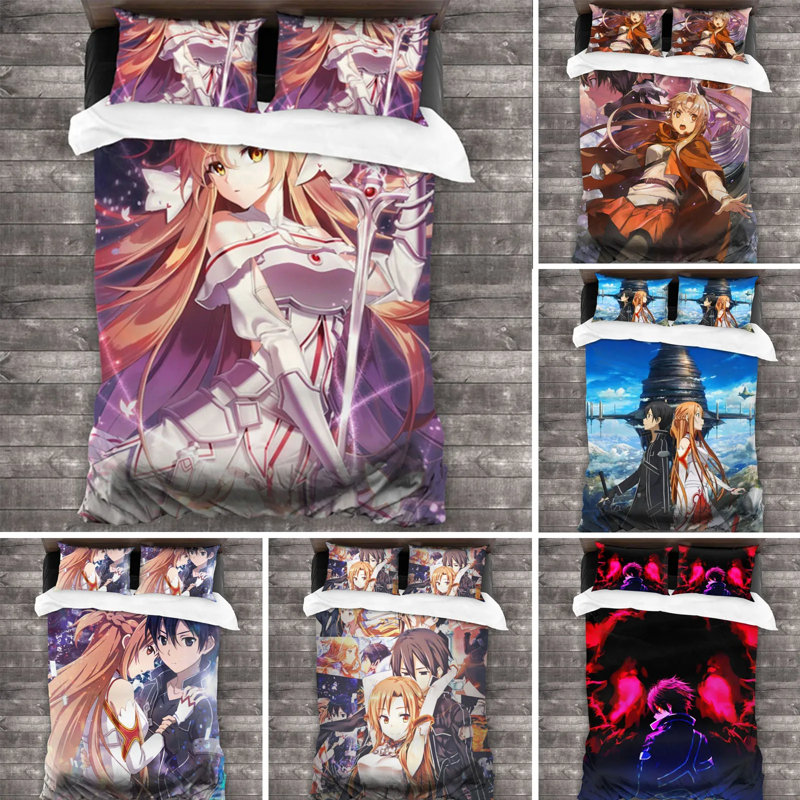 

Комплект постельного белья из 3 предметов, 180x130 см