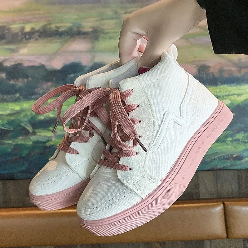 Новинка сезон весна осень женская обувь на плоской подошве парусиновая с