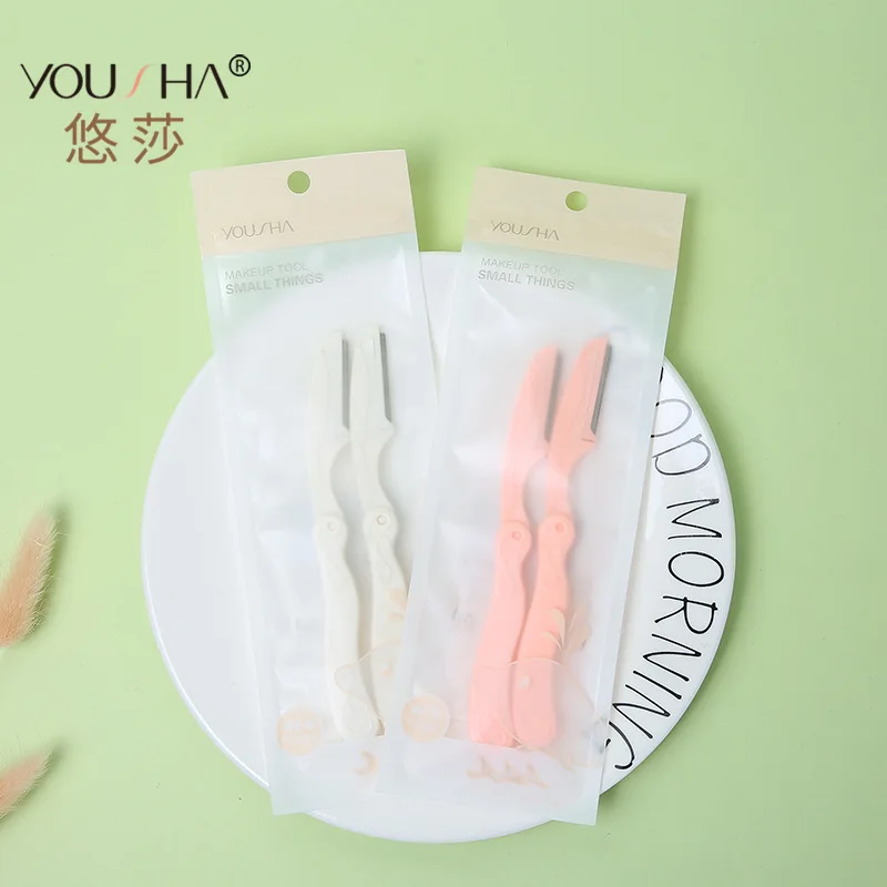 

Ретро узор Нержавеющая сталь Бритва для бровей начинающих только складной YX028