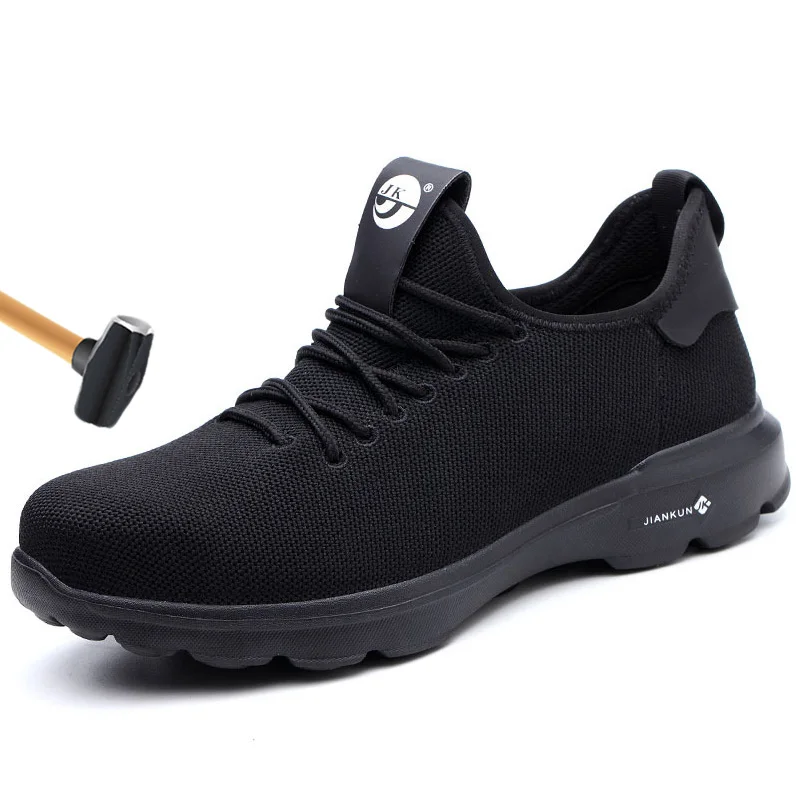 Мужские дышащие рабочие защитные ботинки со стальным носком Защитная обувь