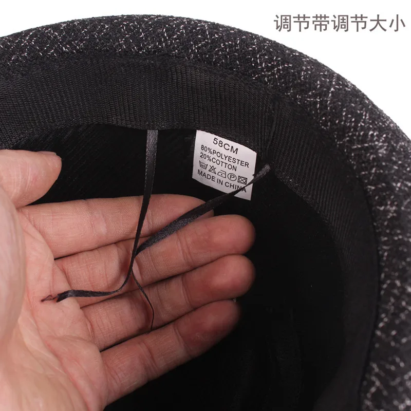 

SILOQIN Panama Autumn Winter Quality Fedoras For Men Fashion Elegant Sombreros Middle-aged Party Leisure Brands Hats Dad's Cap