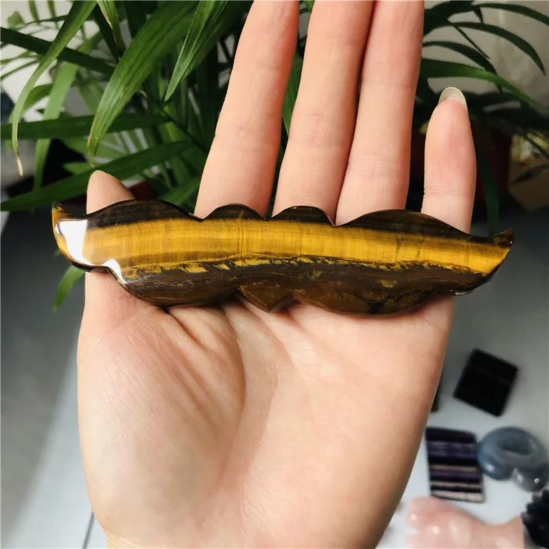 Натуральный тигровый глаз Кристалл резьба украшение офиса фэн шуй креативный