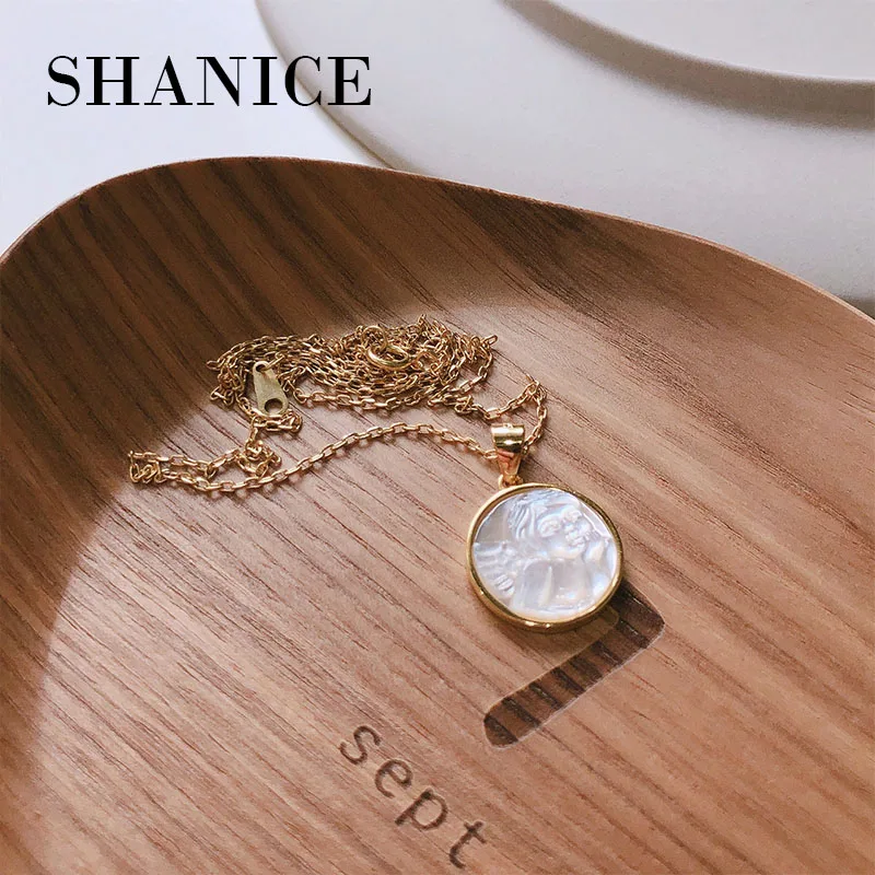 Женское Ожерелье SHANICE из стерлингового серебра 925 пробы с изображением ангела