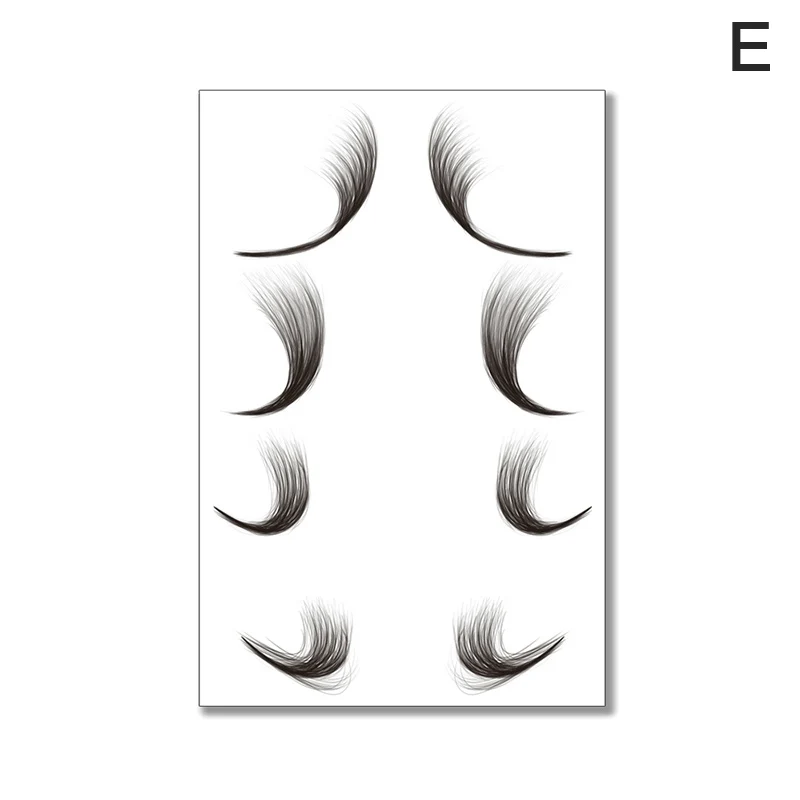 

5 Styles Baby Hair Tattoo Stickers Waterproof Tattoo Edges Baby Hair 7 Days Long Lasting Temporary Tattoo Sticker