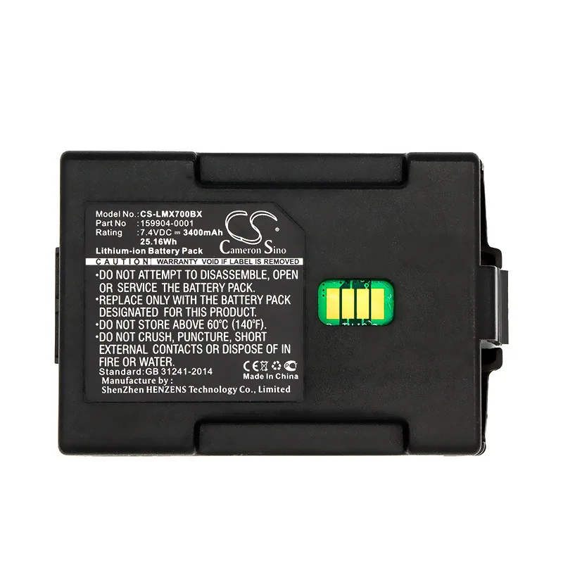 

Cameron Sino 2600mAh/3400mAh Battery 159904-0001, 163467-0001 for LXE MX7