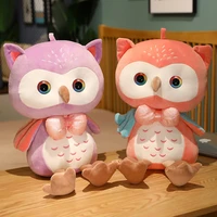 253550cm sparkly glitter eyes black and white face owl cute night owl animal doll birthday gift soft stuffed plush toy kids