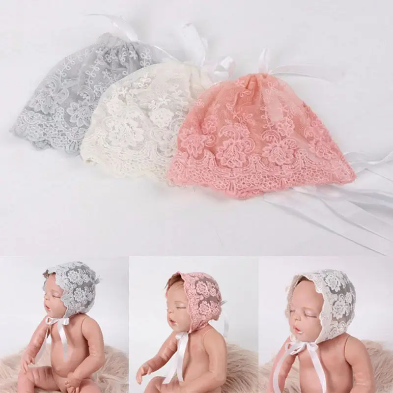 

Cute Infant Newborn Baby Boys Girls Floral Lace Costume Hat Photography Baby Kids Accessories