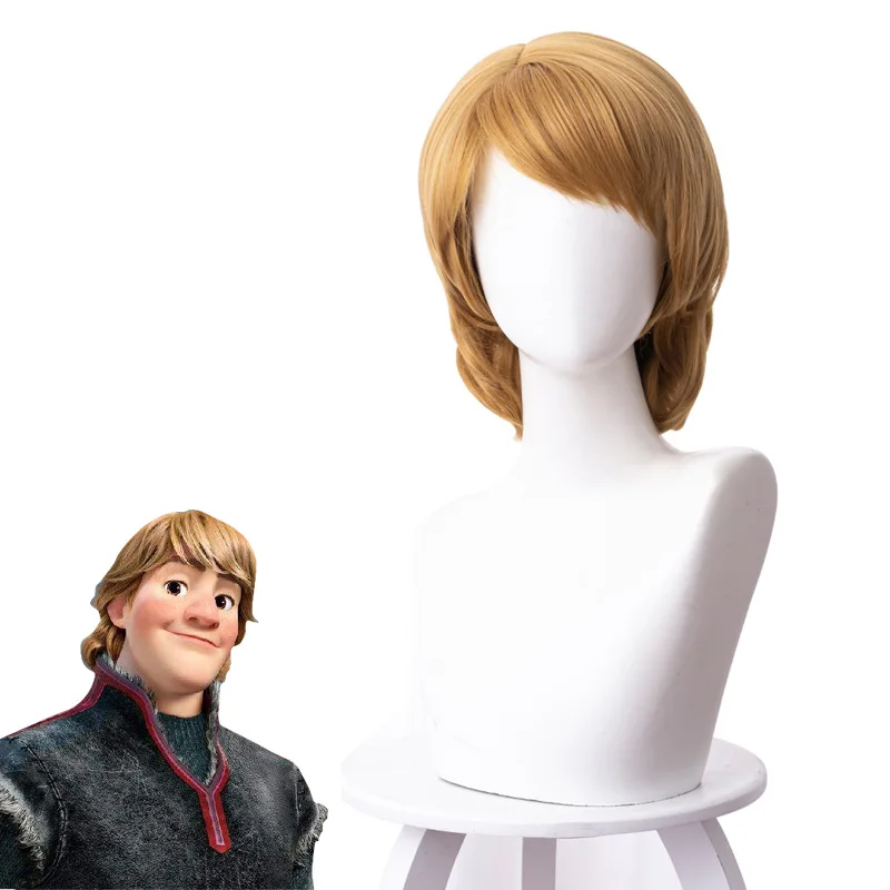 Парик для косплевечерние Kristoff 30 см короткие прямые термостойкие синтетические