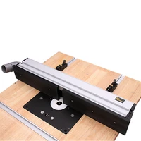 aluminium router fence t tracks sliding bracket with dust port connection for table saw workbenches carpenter woodworking tools