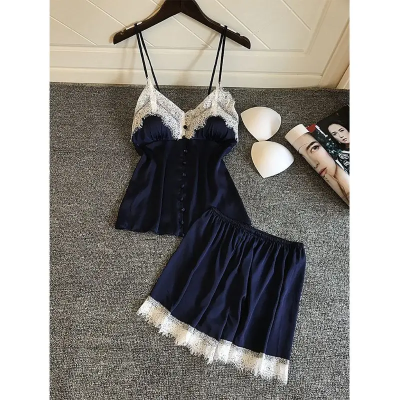 Женская пижама сексуальное нижнее белье набор пуш ап с подкладкой на пуговицах