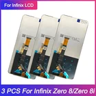 ЖК-дисплей 6,85 ''для Infinix Zero 8 X687, дисплей с сенсорным экраном и дигитайзером в сборе, замена для Zero8 X687B, 3 шт.лот