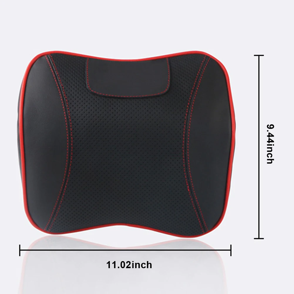 

Car Leather Neck Pillow Support Pillow for Neck Pain Relief When Driving,Headrest Pillow for Car Seat with Soft Memory Foam