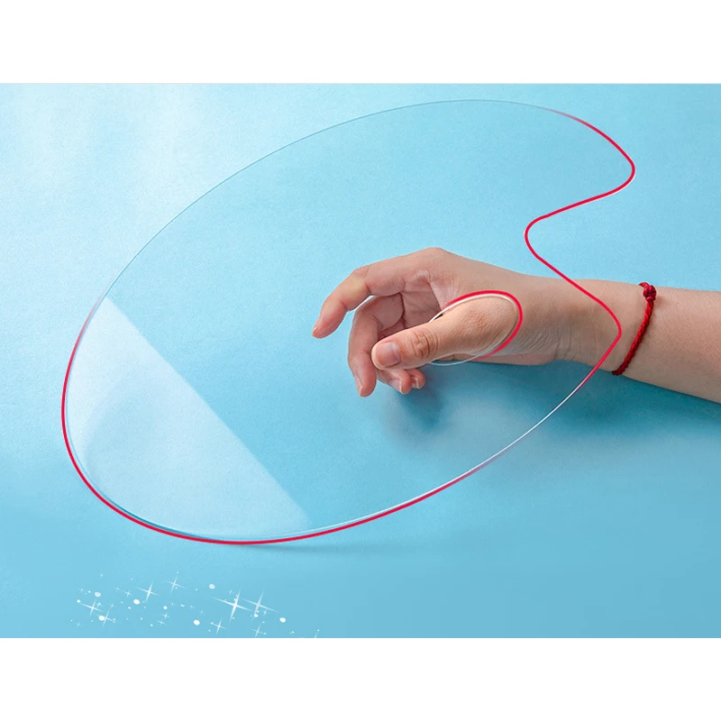 Акриловая художественная краска палитра прозрачная овальная антипригарная