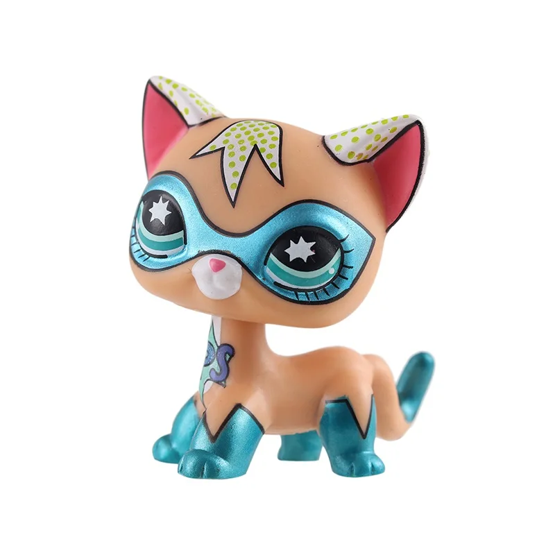 Новинка игрушки LPS для домашних животных серия кошек Милая Розовая кошка тигр