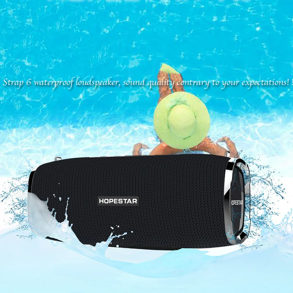 HOPESTAR-A6 камуфляж 6000MA беспроводной Bluetooth динамик водонепроницаемый внешний ремешок портативный HD стерео звук колонка bluetooth
