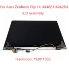 Оригинальный запасной 14-дюймовый экран в сборе для ноутбука Asus ZenBook Flip 14 UX462 UX462DA, ЖК-панель, сенсорный экран в сборе, верхняя часть