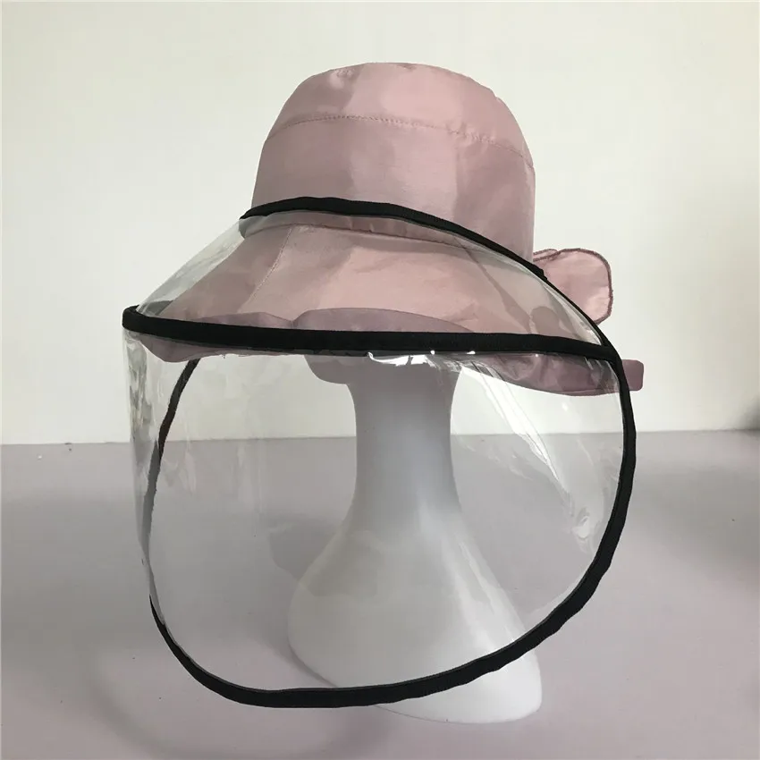 

Women Men Protective Hat With Shield Face Cover Removebale Black Bucket Hats Summer Sun Hat Anti Spitting Drool Fisherman Cap