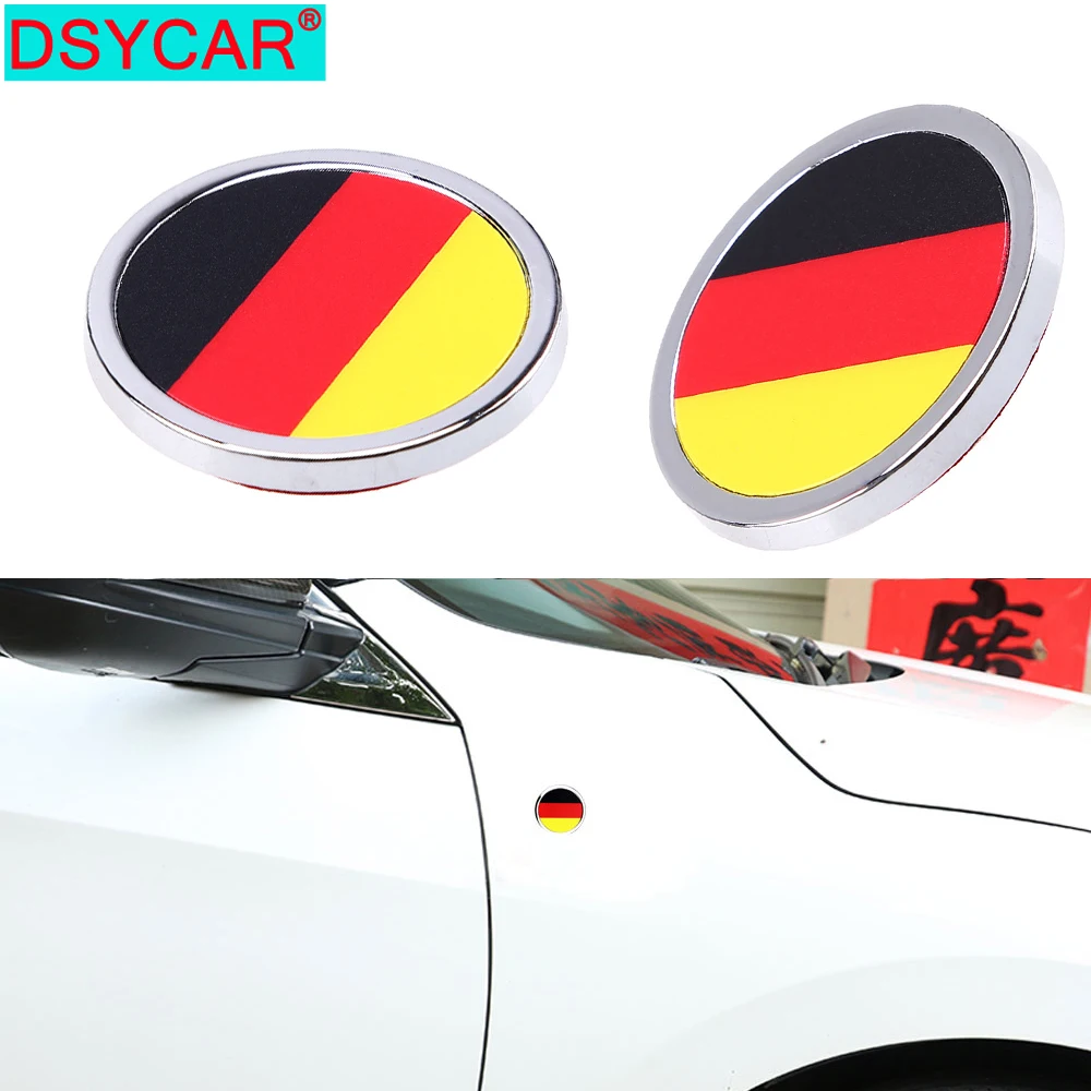 DSYCAR автомобильный Стайлинг Германия национальный флаг 3D металлическая наклейка