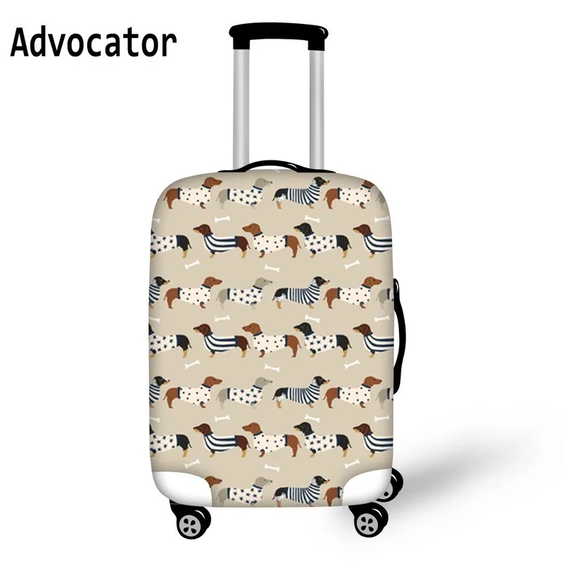 ADVOCATOR Hwaii Dachshund Dog Pattern Travel Protective Cover Suitcase Elastic Dust Case Covers for 18-30 Inch Trolley Luggage
