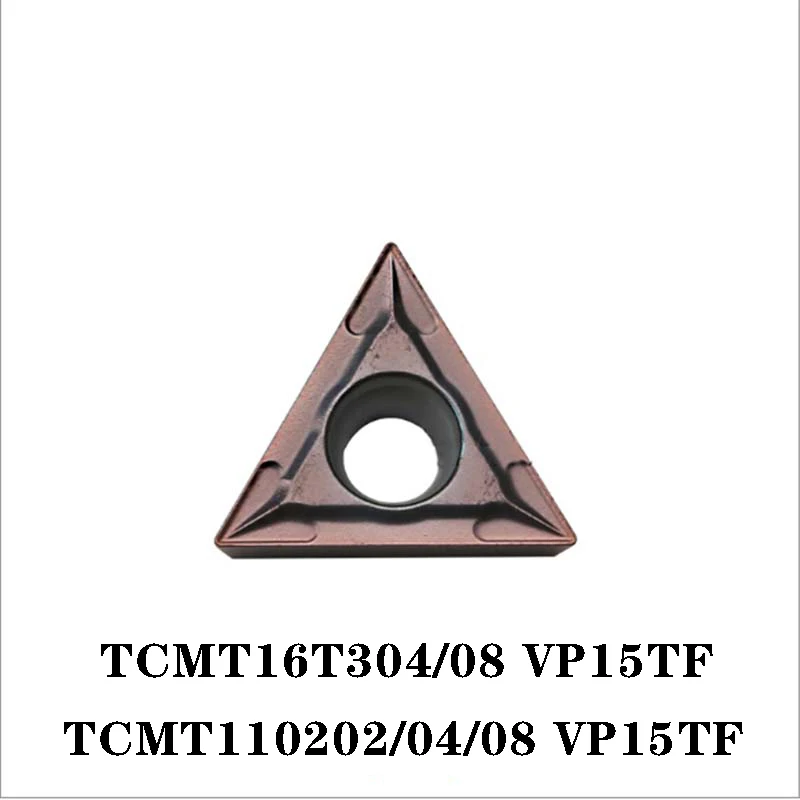 

100% Original TCMT TCMT110202 VP15TF TCMT110204 TCMT110208 TCMT16T304 TCMT16T308 10pcs Carbide Insert CNC lathe Insertion 110202