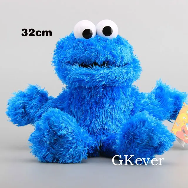 Cookie 32cm 21-40 см ручная кукла Улица Сезам плюшевые игрушки кукла Элмо Эрни Гровер Оскар Зои Берт мягкие кукольные игрушки для женщин и детей подарок на вечеринку - Цвет: Cookie 32cm