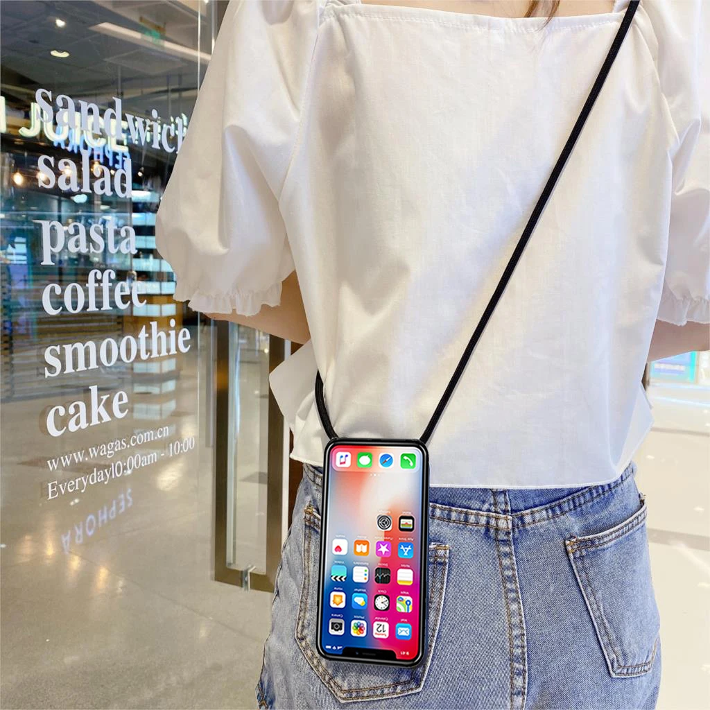 Силиконовый чехол для Nokia 1 Plus 3 5 4 X5 3.1C 2 A с ремешком на шею | Мобильные телефоны и
