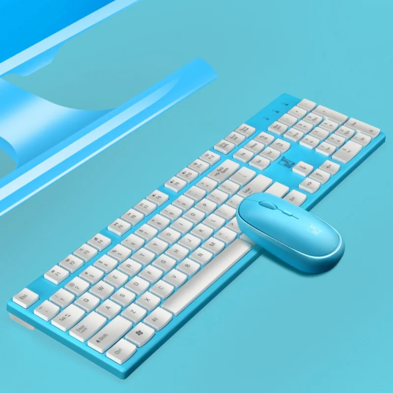 

2.4G Wireless Keyboard Mouse 10m Combination Waterproof Compatible For Window XP Vista Win7 Win8 Win10