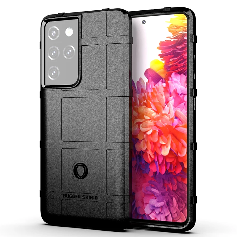 Прочный чехол из волокна для Samsung Galaxy S21FE S21 S20FE S20 Ultra S8 S9 S10 Lite Plus Note10Lite 8 9 Note20