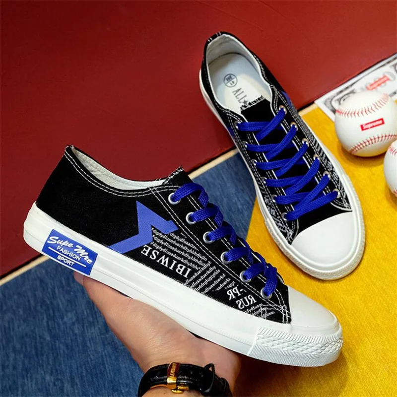 

Hot sale men's canvas shoes fashion casual shoes outdoor men's running shoes low-cut street men's sports shoes Fitness Sneakers