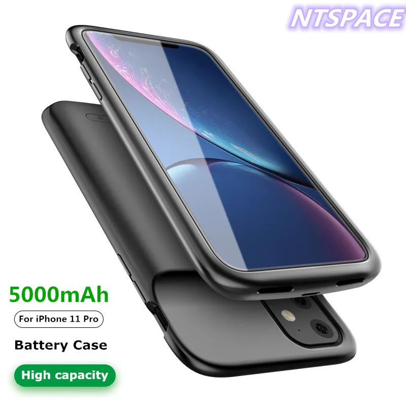 

Портативный внешний аккумулятор, зарядный чехол для iPhone 11 Pro, резервное зарядное устройство для аккумулятора, 4800 мАч, чехол с дополнительным...