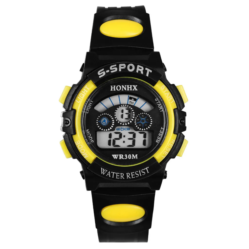 Honhx роскошный Мужские цифровые светодиодные часы с датой спортивные мужские