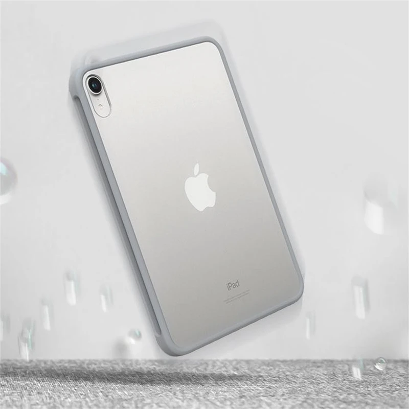 Матовый Прозрачный чехол для iPad Mini 6 задняя крышка из ТПУ рамка защитная