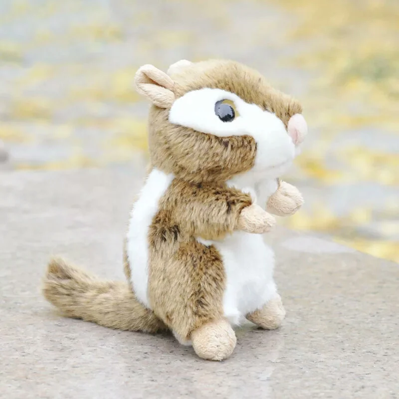 Chipmunk " /18 см реалистичные кошки собаки корова Шнауцер плюшевые игрушки, забавные реалистичные Реальная жизнь диких животных Ежик мягкие игрушки подарки для детей - Цвет: Chipmunk