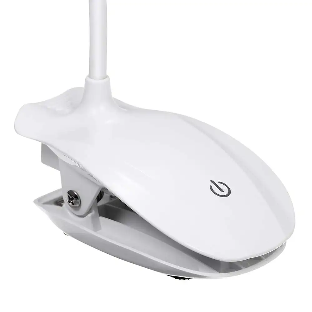 

1 Pcs Touch Flexible Neck Desk Lamp With Clip LED Table Lights Eye Protection Study Lamp Foldable Desktop USB Home Night Light