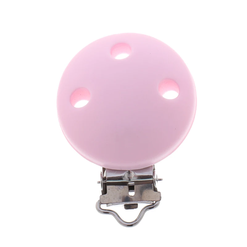 Fkisbox 2pcs Mouse Pacifier Clip Silicone Bead Baby Teether& Plastic Teething Accessories Nipple Clasps Toy DIY Round Koala