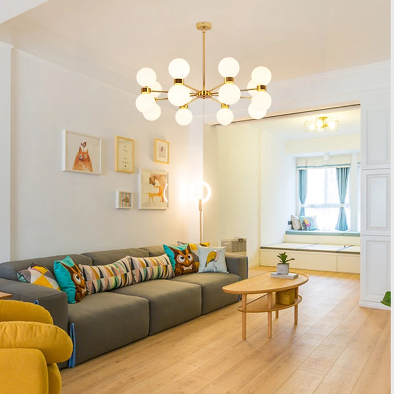 Современные Простые золотые фотолампы для дома гостиной столовой отеля