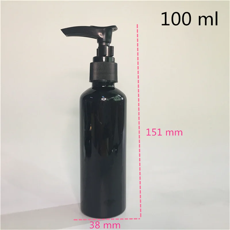 50 шт. 100 мл черный пластик Духи спрей насос filp бутылки Parfume роль для мужчин многоразового косметический контейнер пакет - Цвет: 100ML pump bottle2