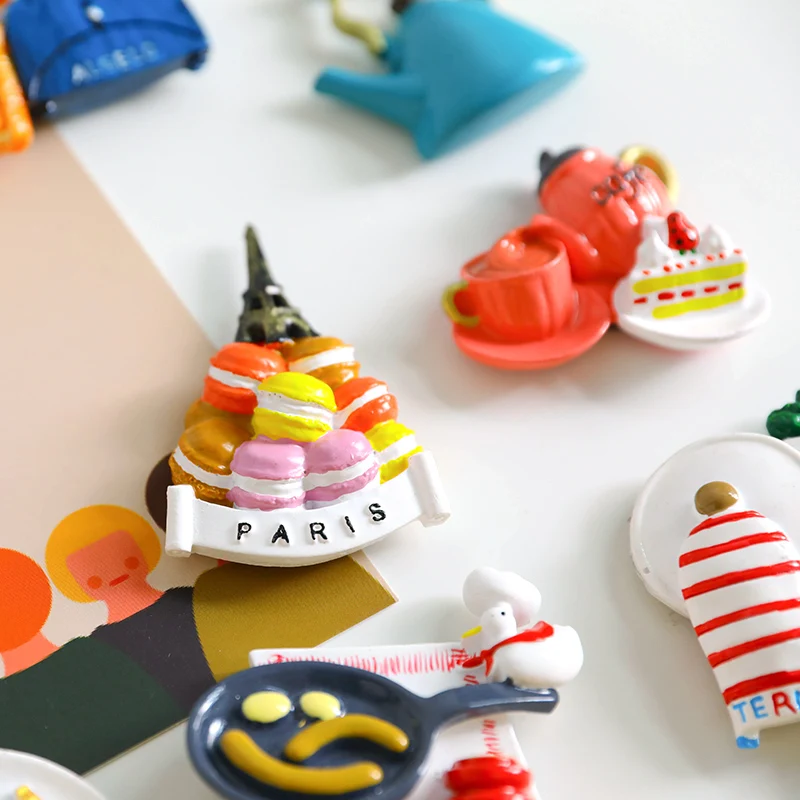 Магниты на холодильник имитация пищи хлеба кофе магнитная палка домашнее