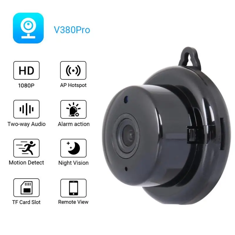Сек Новые HD экшн-камера с Wi-Fi IP Камера 1080P Беспроводной ip-камера модулем питания