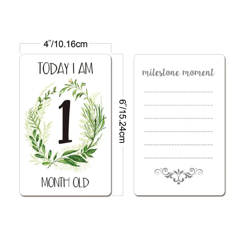 

Baby Monthly Cards Sticker Photography Photo Age Cards Baby Shower Registry Gift