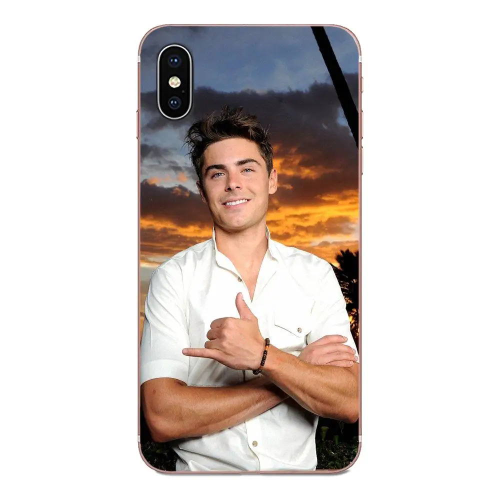 Мягкий рисунок для Apple iPhone 4 4S 5 5C 5S SE SE2 6 6S 7 8 11 Plus Pro X XS Max XR Zac Efron Zachary David Alex |