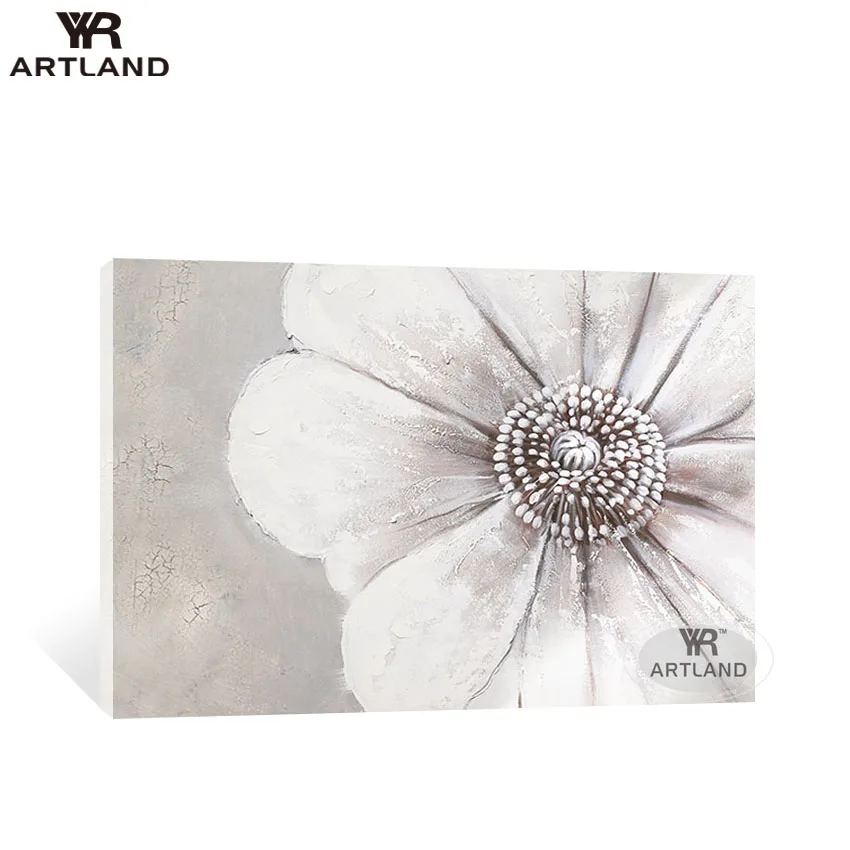 Горячая Распродажа большие цветы на стену для домашнего декора Холст ручной