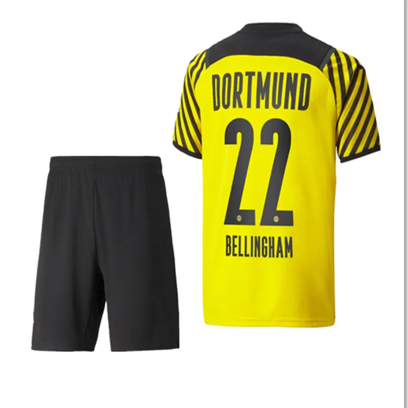 

Child Top Quality 21 22 DortmundES SANCHO REUS HAZARD HAALAND HUMMELS HUMMELS New Kids Kit Adults Kit DortmundES