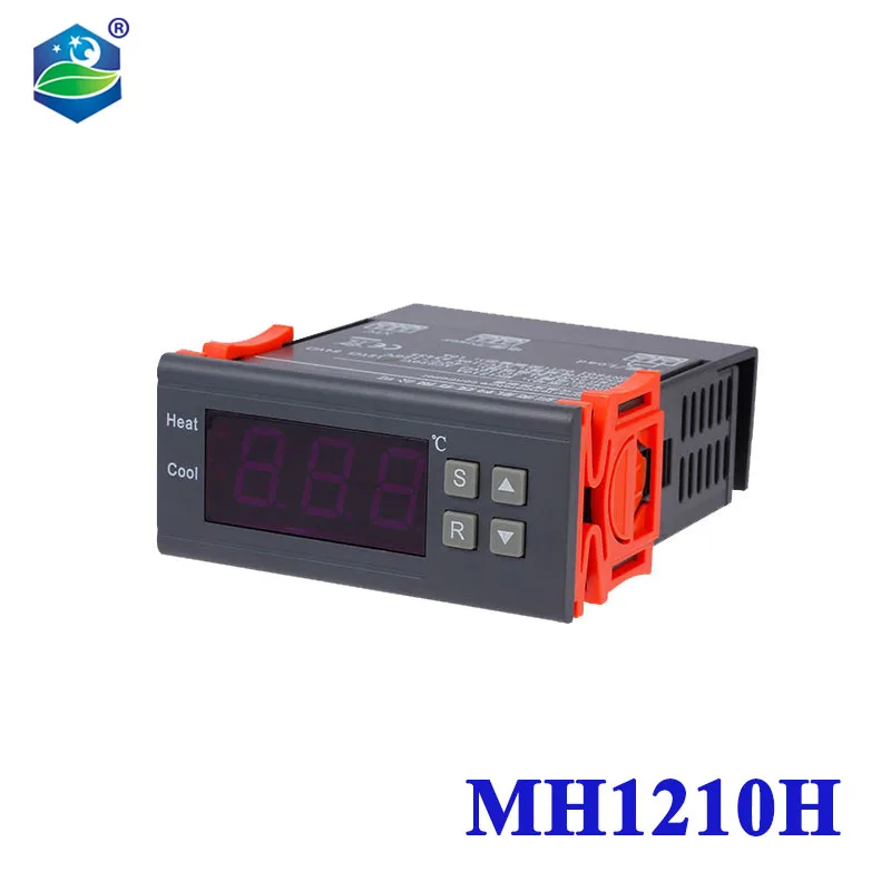 

Цифровой регулятор температуры, 12 В, 24 В постоянного тока, 0-300 градусов Цельсия, MH1210H, 250 В, 10 А, переключатель, регулируемый электронный контроллер термостата